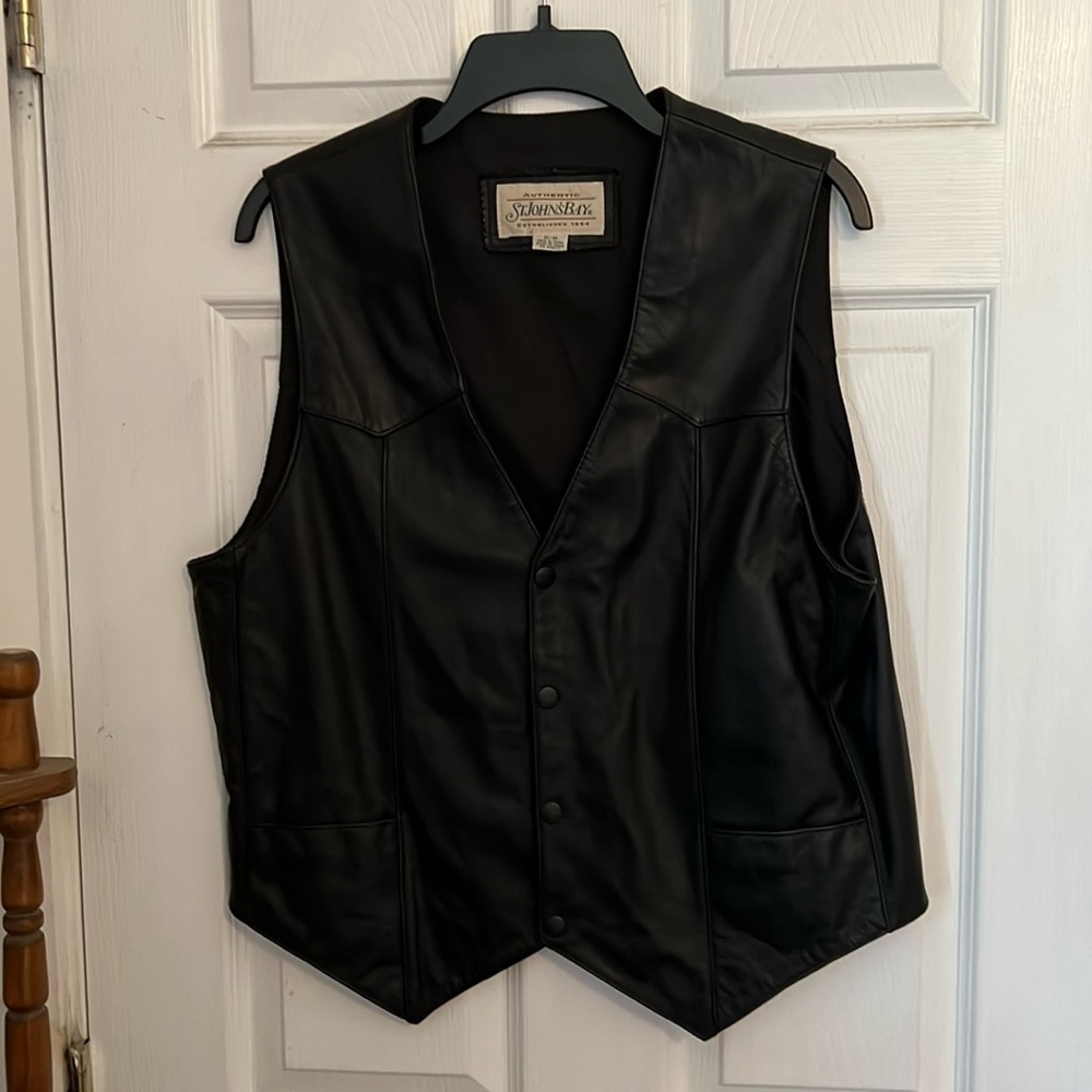 St. John’s Bay genuine leather vest